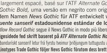 News Gothic BT Font Poster 5